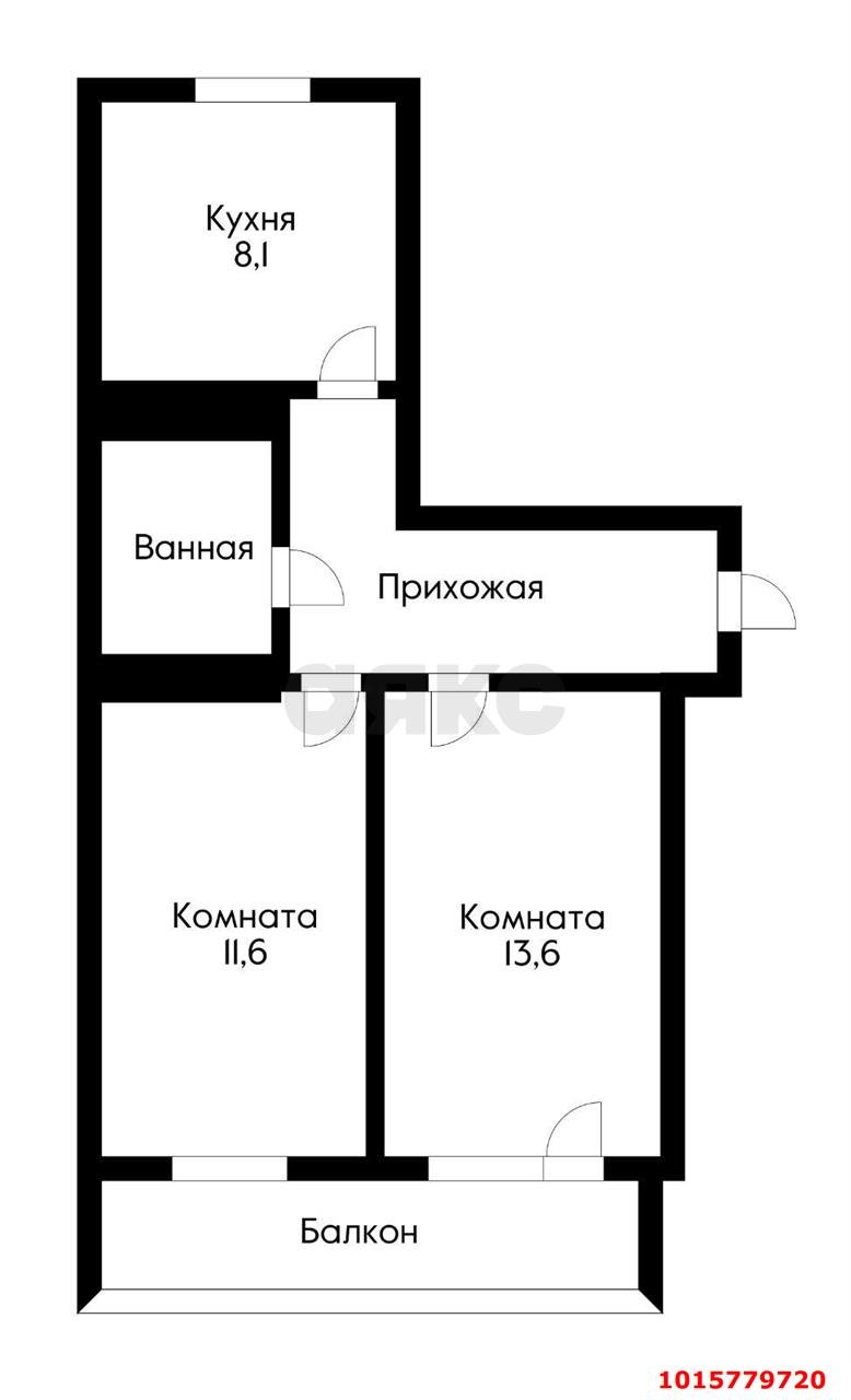 Фото №8: 2-комнатная квартира 48 м² - Краснодар, Центральный, ул. Промышленная, 21/10