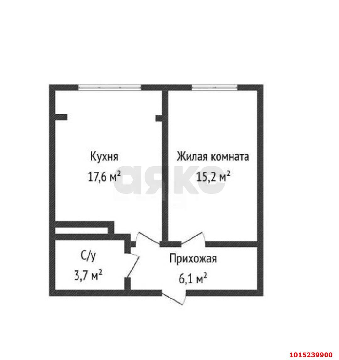Фото №9: 1-комнатная квартира 46 м² - Яблоновский, ул. Тургеневское Шоссе, 1Гк3