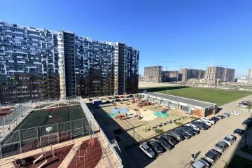 Фото №1: 1-комнатная квартира 42 м² - Краснодар, мкр. жилой комплекс Хорошая Погода, ул. Кирилла Россинского, 3/1