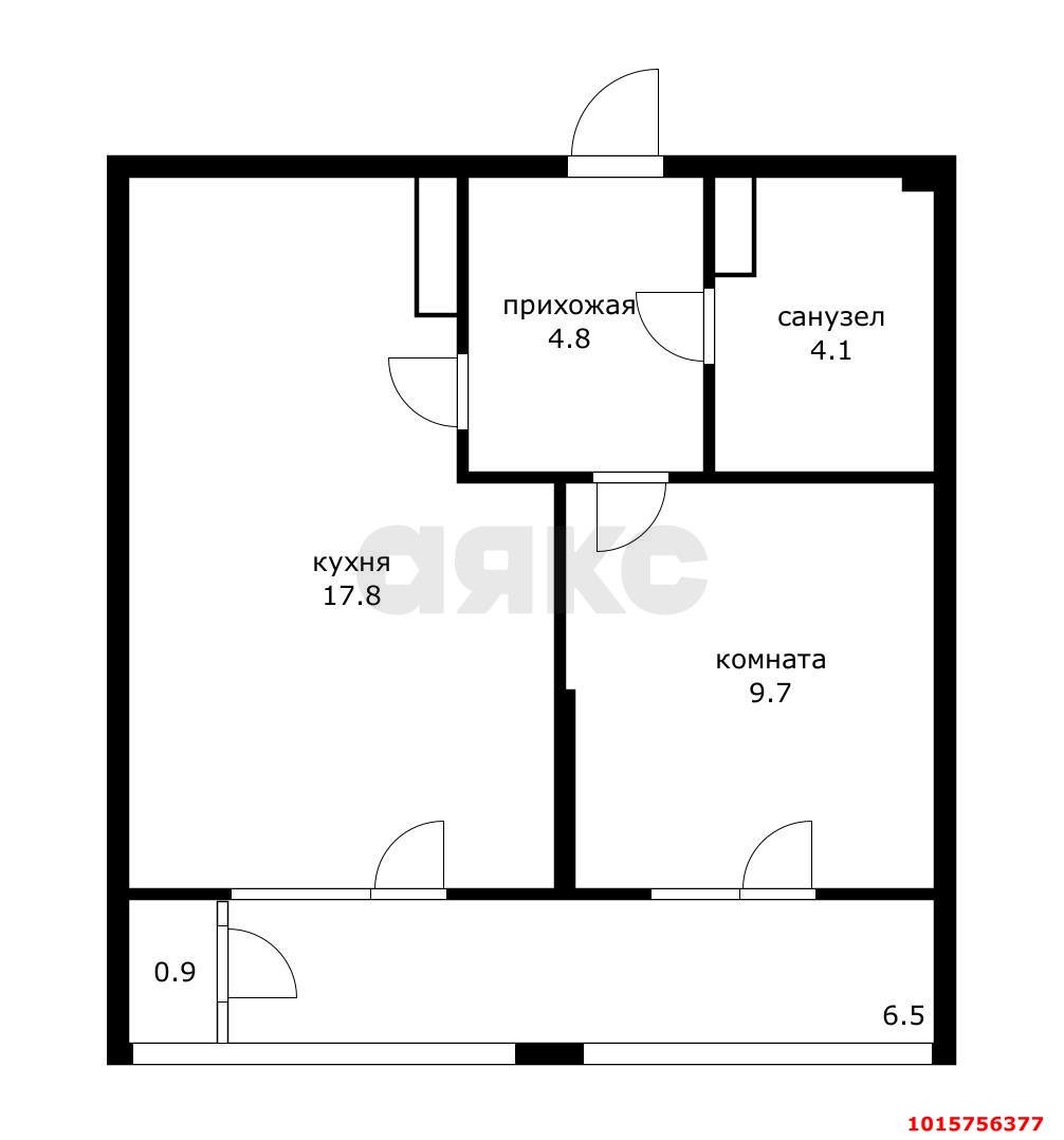 Фото №11: 1-комнатная квартира 43 м² - Краснодар, жилой комплекс Мой Город, ул. Западный Обход, 39/1к7
