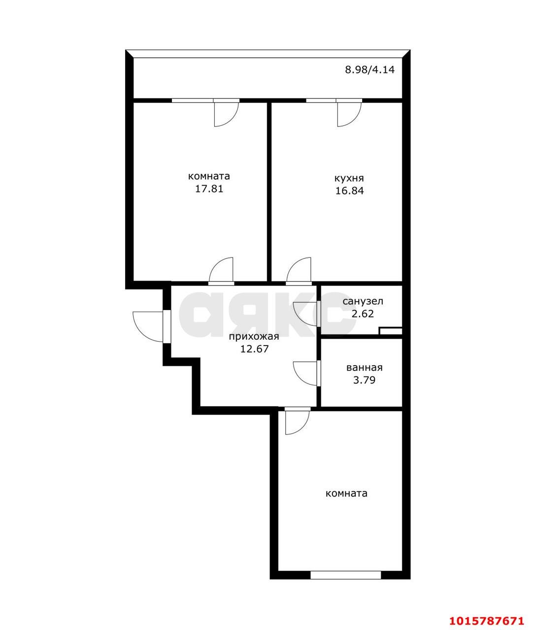 Фото №15: 2-комнатная квартира 75 м² - Краснодар, ЖК Октябрьский, Центральный внутригородской округ, Западный внутригородской округ, жилой комплекс Центральный, мкр. Центральный, ул. Октябрьская, 181/2к3