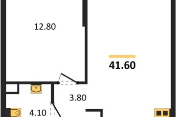 Фото №1: 1-комнатная квартира 41 м² - Краснодар, мкр. Догма Парк, 