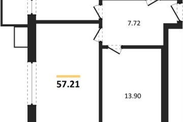Фото №1: 2-комнатная квартира 57 м² - Знаменский, мкр. Родные Просторы, 