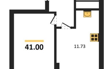 Фото №1: 1-комнатная квартира 45 м² - Знаменский, мкр. Родные Просторы,
