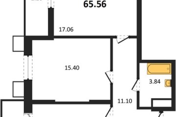 Фото №1: 2-комнатная квартира 65 м² - Знаменский, мкр. Родные Просторы, 