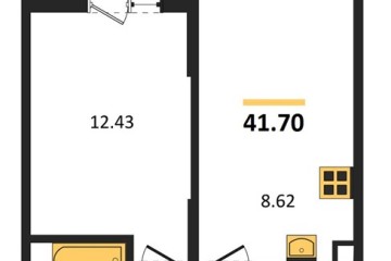 Фото №1: 1-комнатная квартира 41 м² - Знаменский, мкр. Родные Просторы, 