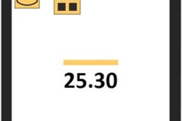 Фото №1: Студия 25 м² - Яблоновский, мкр. ЖК Мегасити, 