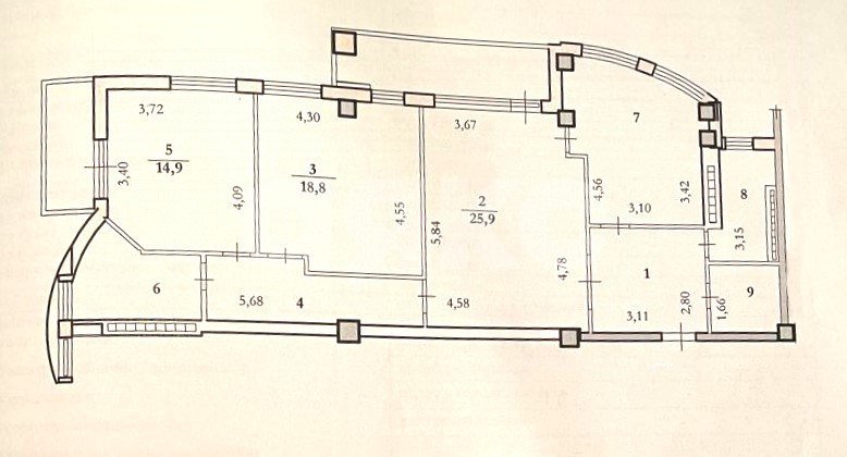 Фото №25: 3-комнатная квартира 104 м² - Волгоград, Центральный, мкр. 101-й, ул. Новороссийская, 11