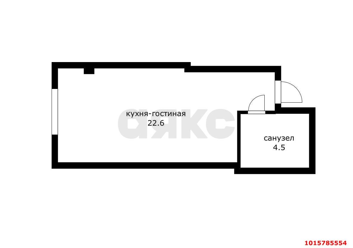 Фото №4: Студия 27 м² - Краснодар, Новый, ул. 2-я Трудовая, 1
