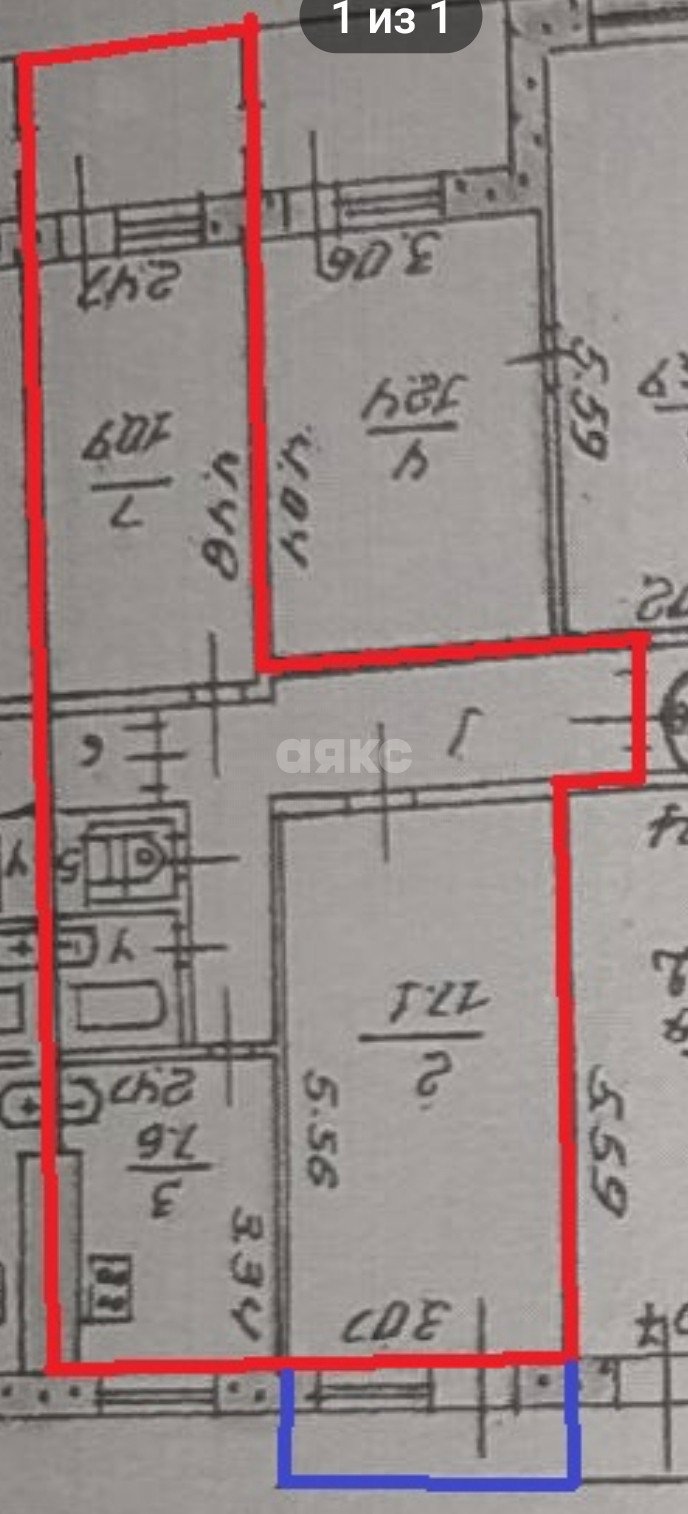 Фото №12: 2-комнатная квартира 51 м² - Мариуполь, Западный, пр-кт Строителей, 136