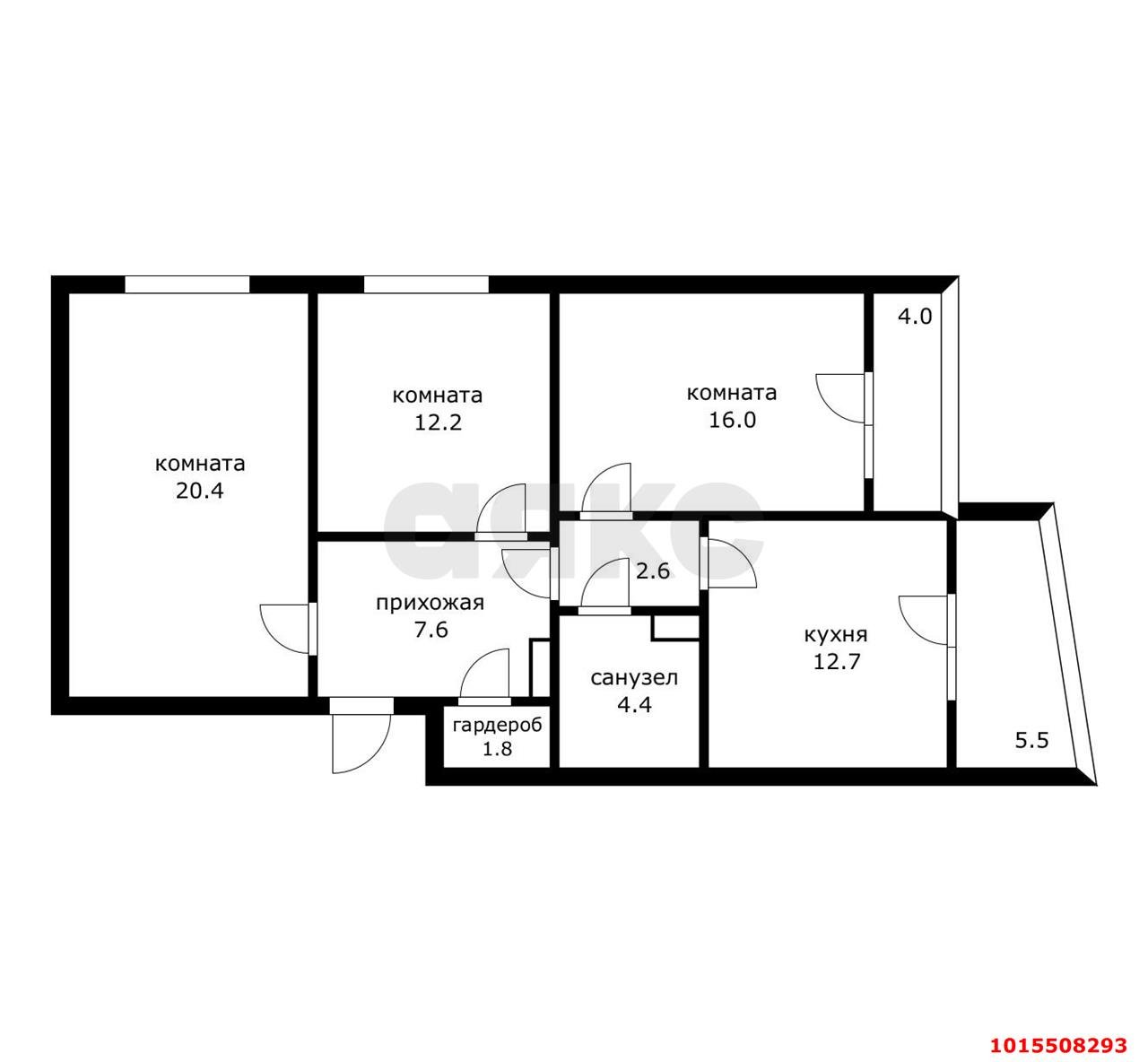 Фото №13: 3-комнатная квартира 87 м² - Краснодар, Новый, ул. 9-я Тихая, 5