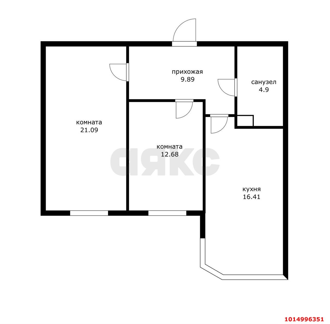 Фото №15: 3-комнатная квартира 61 м² - Краснодар, Достояние, ул. Конгрессная, 31