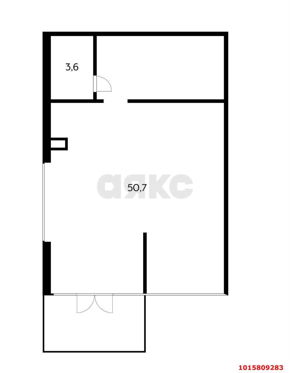 Фото №12: Торговое помещение 55 м² - Краснодар, жилой комплекс Символ, ул. Командорская, 9/2