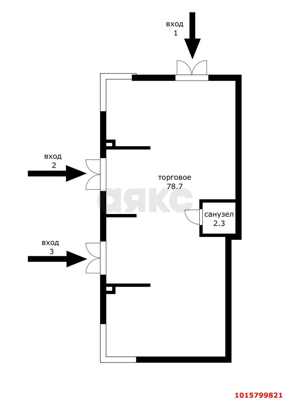 Фото №4: Торговое помещение 79 м² - Краснодар, Парк Победы, ул. имени Героя Дангириева, 4к3