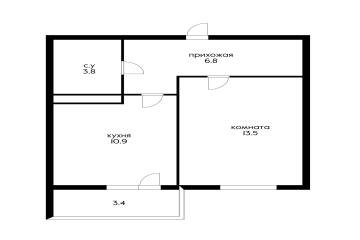 Фото №2: 1-комнатная квартира 35 м² - Краснодар, мкр. жилой комплекс Ракурс, ул. имени Героя Ростовского, 8
