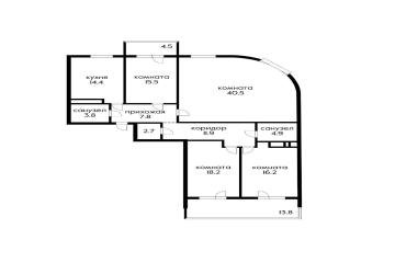 Фото №4: 4-комнатная квартира 154 м² - Краснодар, мкр. Хлопчато-бумажный Комбинат, ул. Уральская, 75А