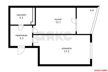 Фото №3: 1-комнатная квартира 39 м² - Краснодар, мкр. Достояние, ул. Григория Булгакова, 19к1