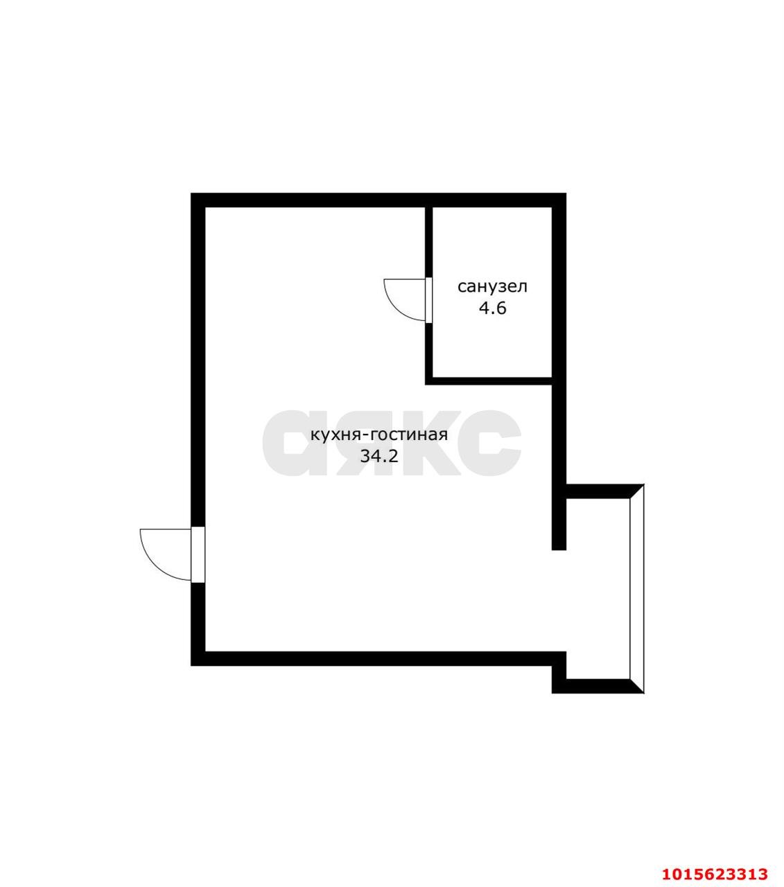 Фото №7: Студия 38 м² - Краснодар, Музыкальный, ул. Суздальская, 9