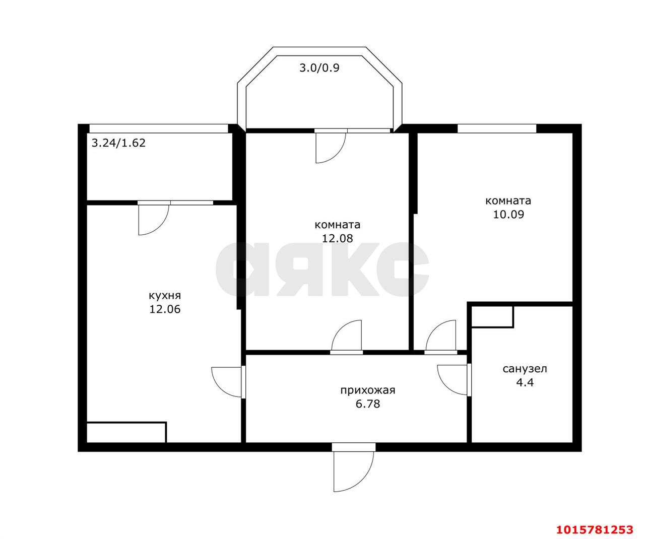 Фото №11: 2-комнатная квартира 52 м² - Краснодар, Прикубанский внутригородской округ, Славянский, мкр. Светлоград, ул. Красных Партизан, 1/4к15