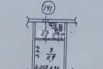 Фото №5: 1-комнатная квартира 17 м² - Мариуполь, мкр. 5-й, пр-кт Металлургов, 177