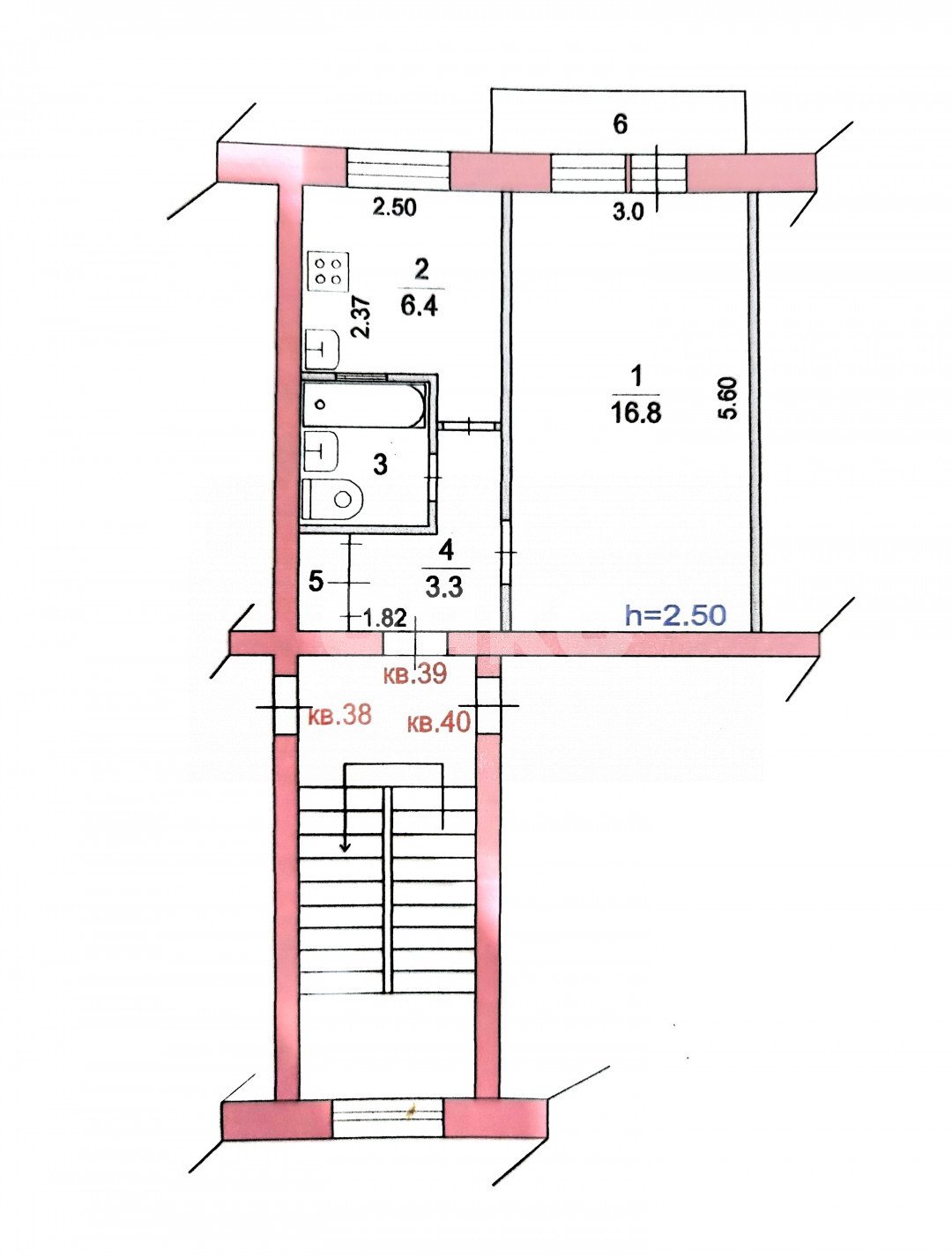 Фото №30: 1-комнатная квартира 31 м² - Раменское, Заводской, ул. Красноармейская, 24