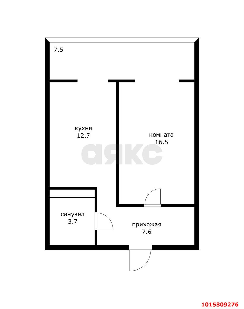 Фото №9: 1-комнатная квартира 40 м² - Краснодар, ЖК Тургенев, ул. Дальняя, 8к2