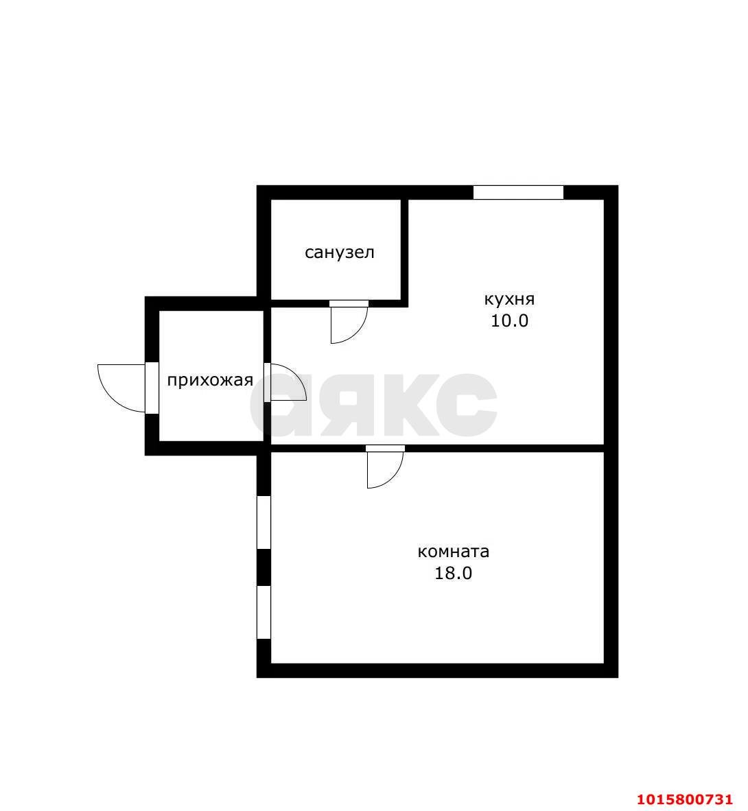 Фото №6: 1-комнатная квартира 35 м² - Краснодар, Центральный, ул. Митрофана Седина