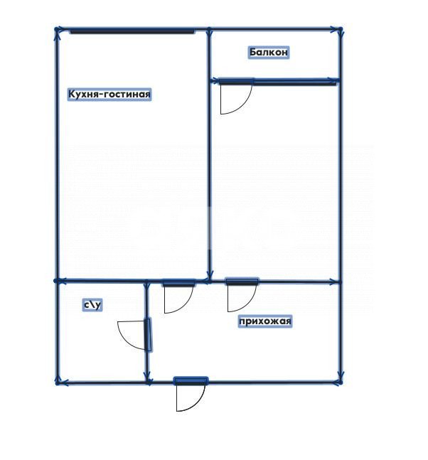 Фото №7: 1-комнатная квартира 52 м² - Геленджик, жилой комплекс Лазурный, ул. Туристическая, 3к1