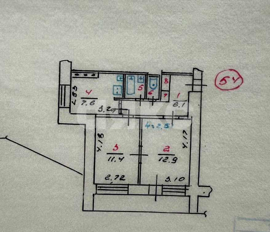 Фото №9: 2-комнатная квартира 41 м² - Мариуполь, Жовтневый, пр-кт Нахимова, 196