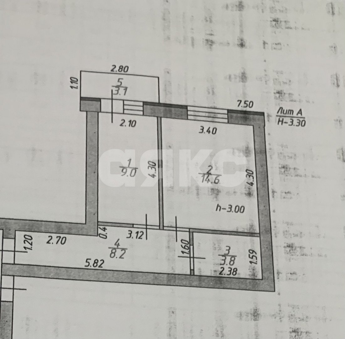 Фото №14: 1-комнатная квартира 38 м² - Кореновск, ул. Коммунистическая, 7Г