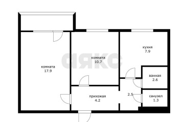 Фото №3: 2-комнатная квартира 47 м² - Краснодар, мкр. Юбилейный, пр-кт Чекистов, 4