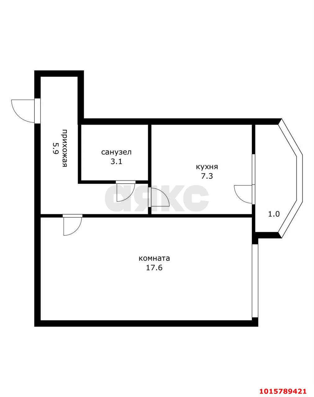 Фото №11: 1-комнатная квартира 36 м² - Краснодар, Новый, ул. 3-я Урожайная, 34