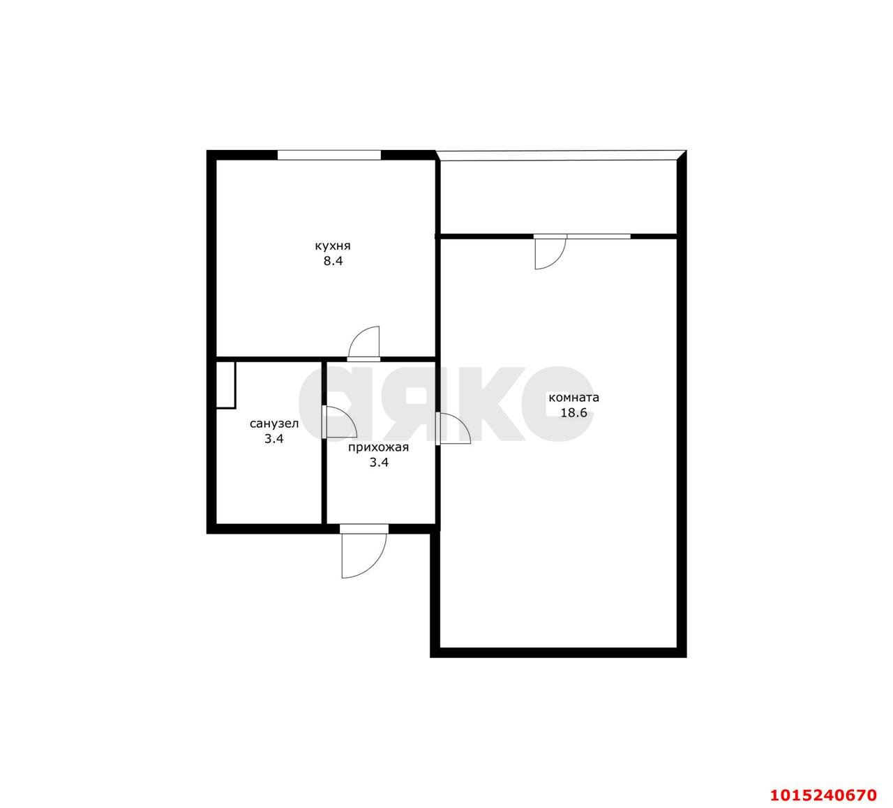 Фото №16: 1-комнатная квартира 37 м² - Новая Адыгея, мкр. жилой комплекс Мега, ул. Бжегокайская, 90/3к3