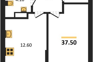 Фото №1: 1-комнатная квартира 37 м² - Краснодар, мкр. Прикубанский внутригородской округ, 