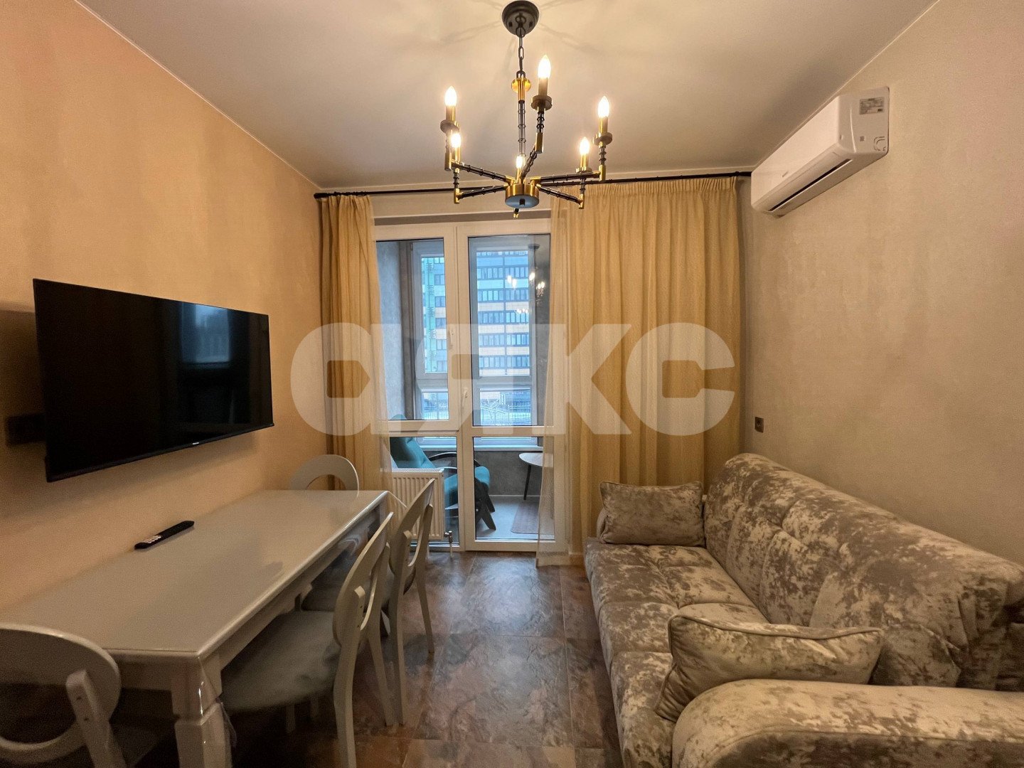 Фото №5: 1-комнатная квартира 40 м² - Анапа, жилой комплекс Два Адмирала, ул. Ленина, 241к1