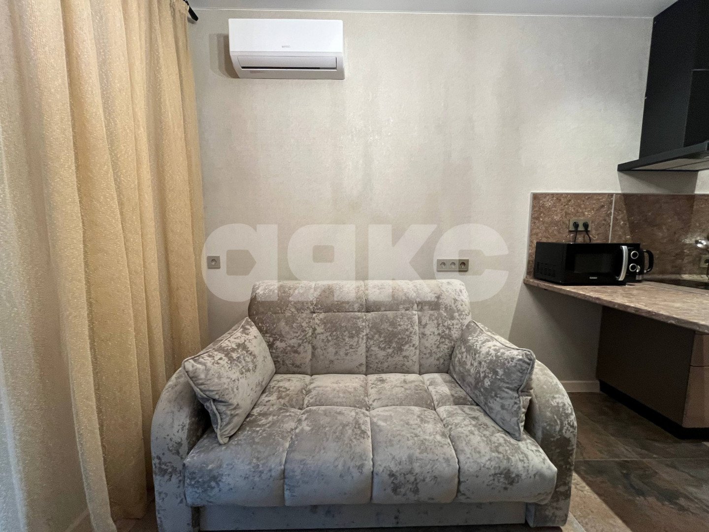 Фото №6: 1-комнатная квартира 40 м² - Анапа, жилой комплекс Два Адмирала, ул. Ленина, 241к1