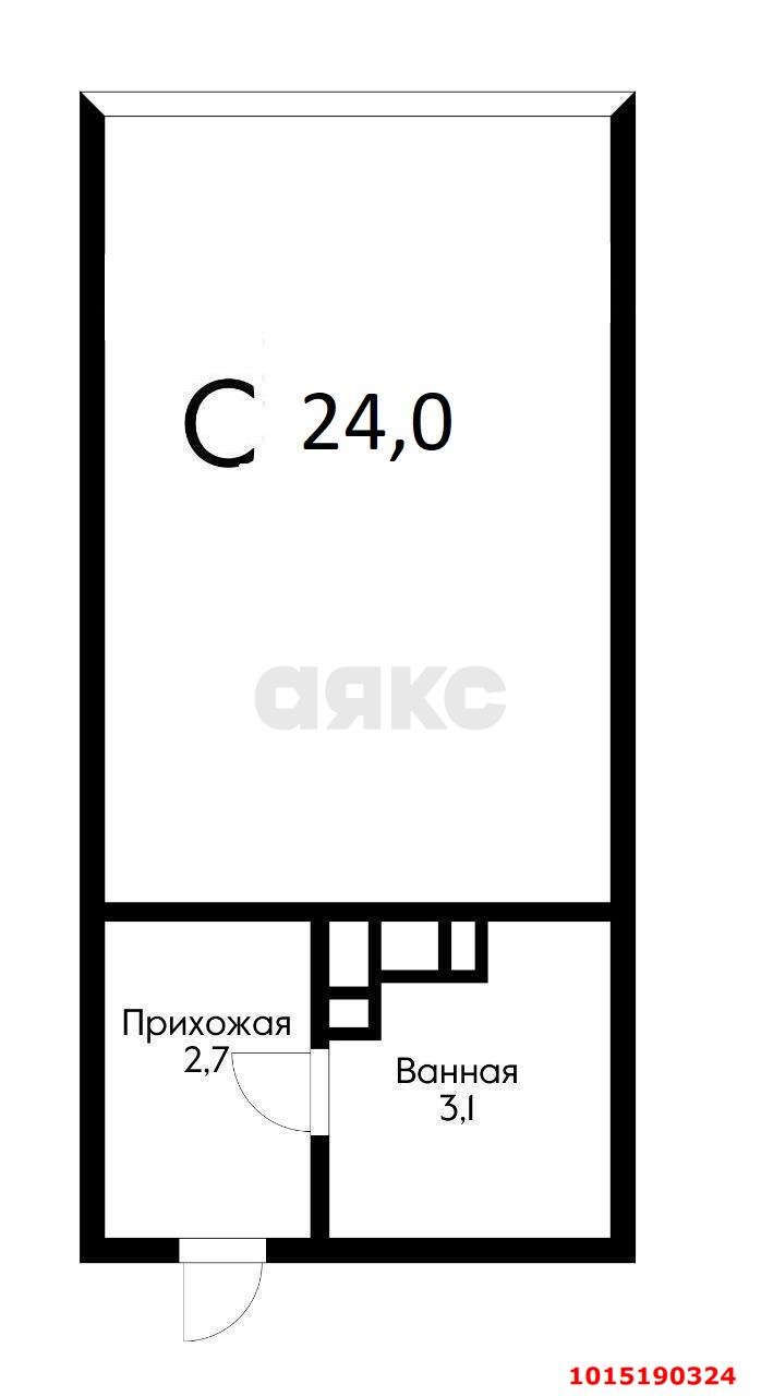 Фото №9: Студия 24 м² - Российский, мкр. Прикубанский внутригородской округ, ул. Тепличная