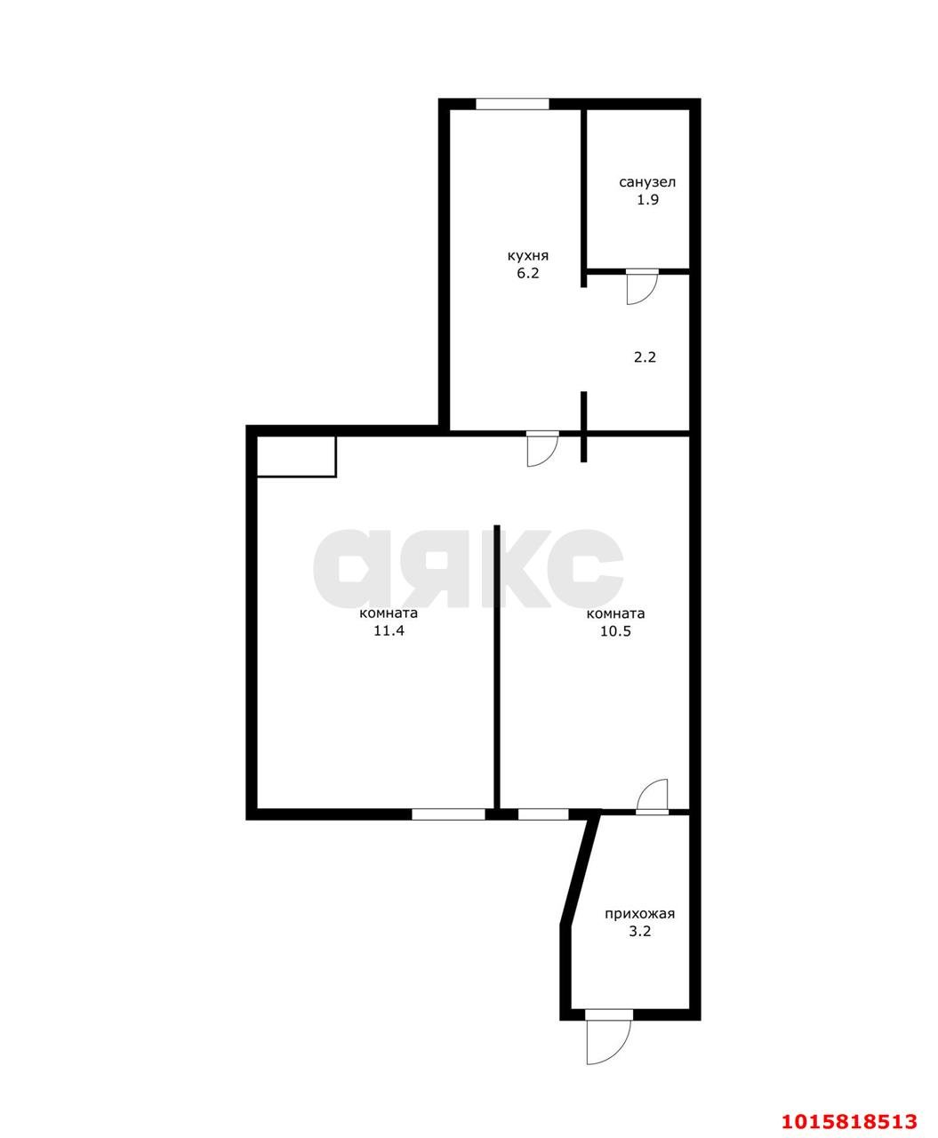 Фото №9: 2-комнатная квартира 35 м² - Краснодар, Центральный, ул. Янковского, 10