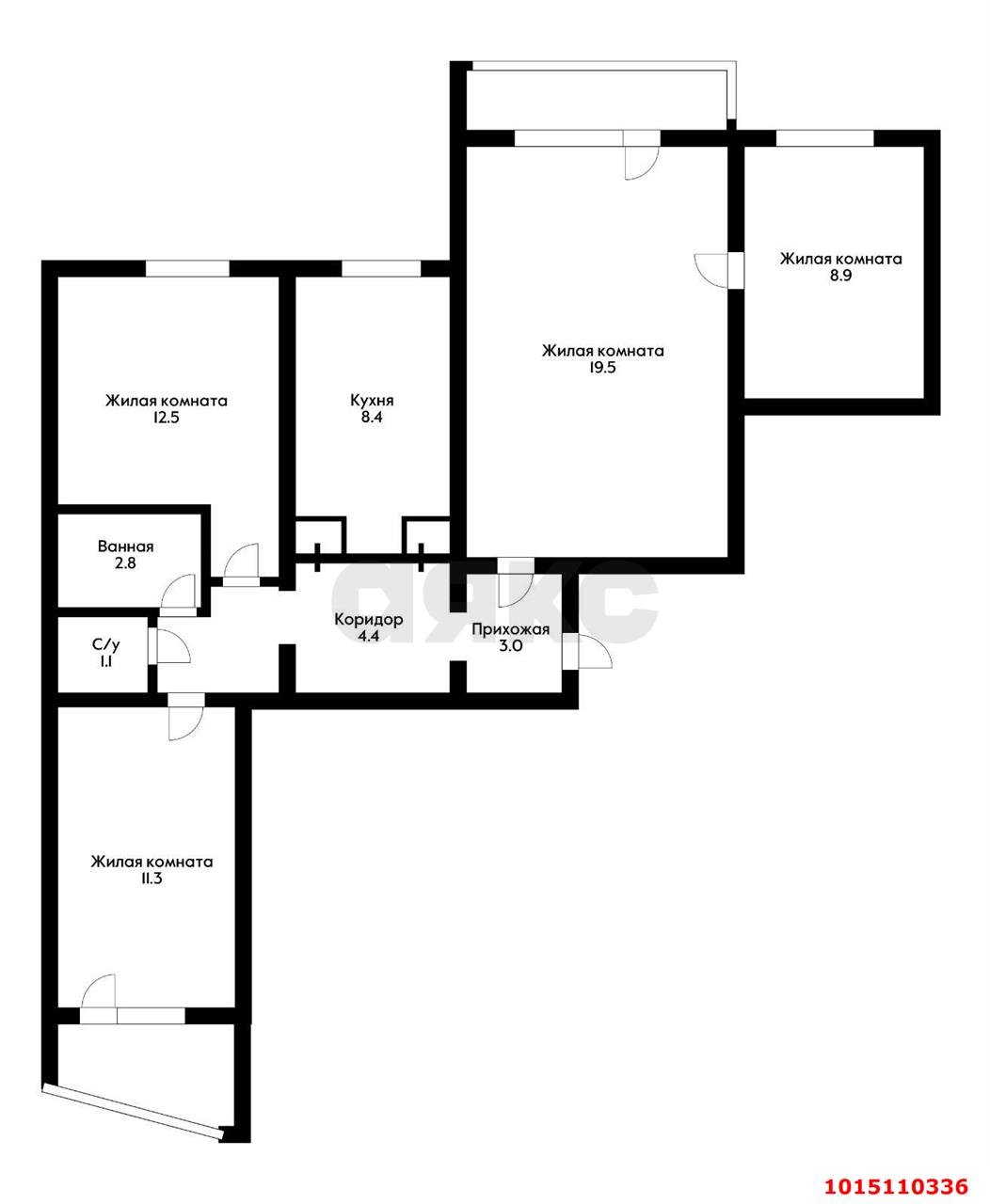 Фото №9: 4-комнатная квартира 1 м² - Краснодар, Комсомольский, ул. Уральская, 194