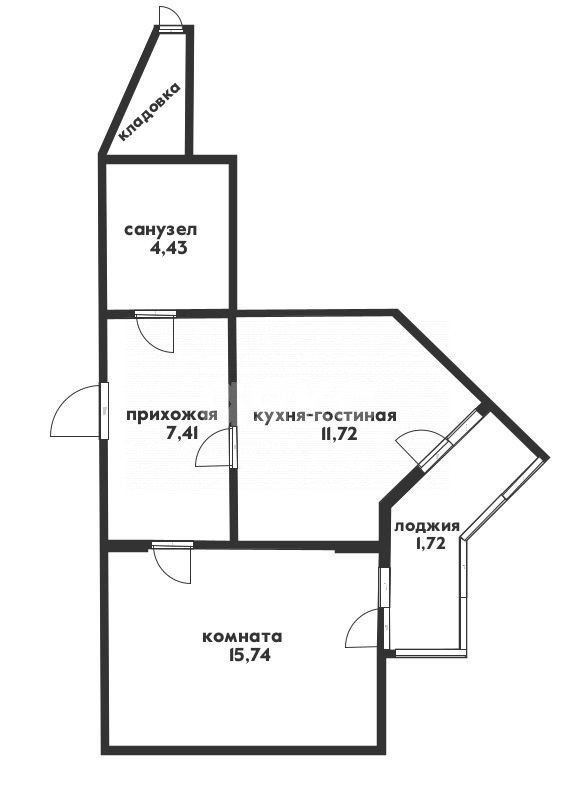 Фото №12: 1-комнатная квартира 41 м² - Геленджик, жилой комплекс Чайковский, ул. Маршала Жукова, 3к4