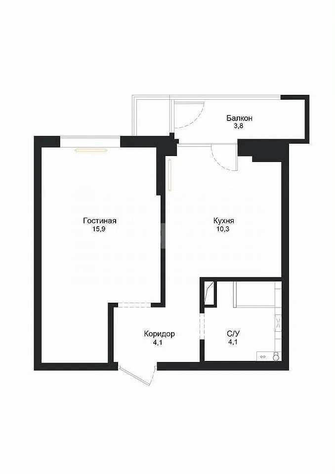 Фото №33: 1-комнатная квартира 38 м² - Ростов-на-Дону, жилой комплекс Династия, ул. Мечникова, 110с2