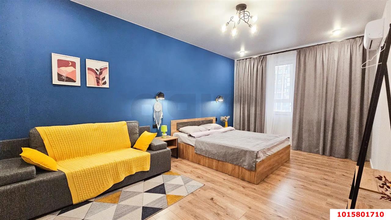 Фото №1: 1-комнатная квартира 40 м² - Краснодар, Прикубанский внутригородской округ, жилой комплекс Небо, мкр. 9-й километр, ул. Ярославская, 115лит2