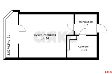 Фото №3: Студия 21 м² - Краснодар, мкр. жилой комплекс Ural, ул. Уральская, 87/7