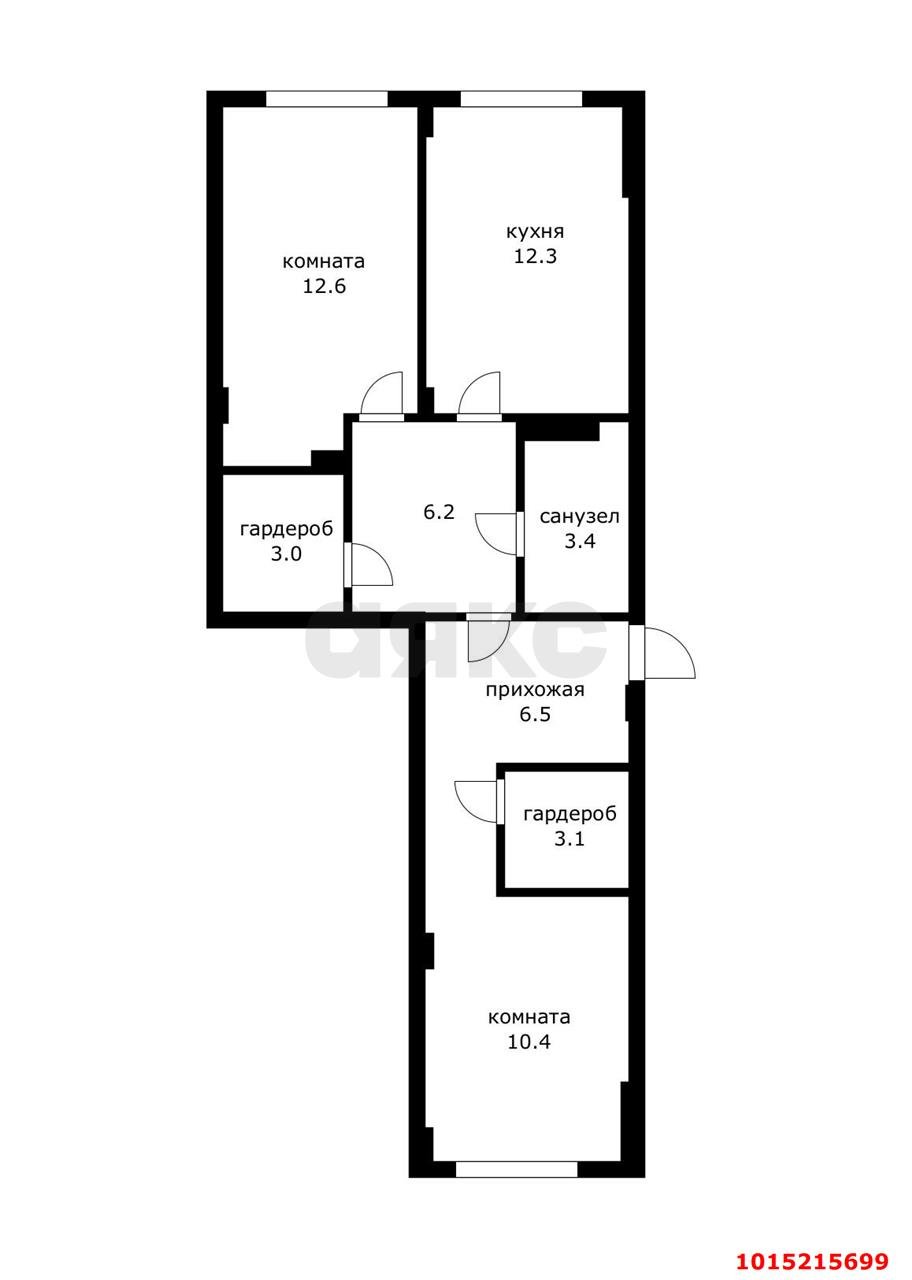 Фото №12: 2-комнатная квартира 67 м² - Краснодар, Пашковский, ул. Леонида Лаврова, 91