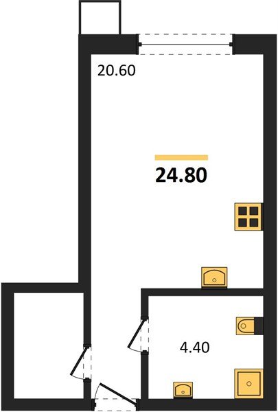 Фото №1: Студия 24 м² - Краснодар, Прикубанский внутригородской округ, мкр. Парк Победы