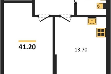 Фото №1: 1-комнатная квартира 41 м² - Краснодар, мкр. Парк Победы, 