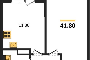 Фото №1: 1-комнатная квартира 41 м² - Краснодар, мкр. Прикубанский внутригородской округ, 
