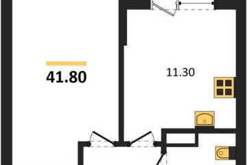 Фото №1: 1-комнатная квартира 41 м² - Краснодар, мкр. Парк Победы, 