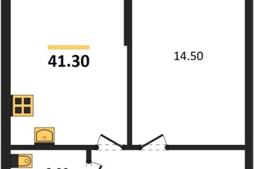 Фото №1: 1-комнатная квартира 41 м² - Краснодар, мкр. Парк Победы, 