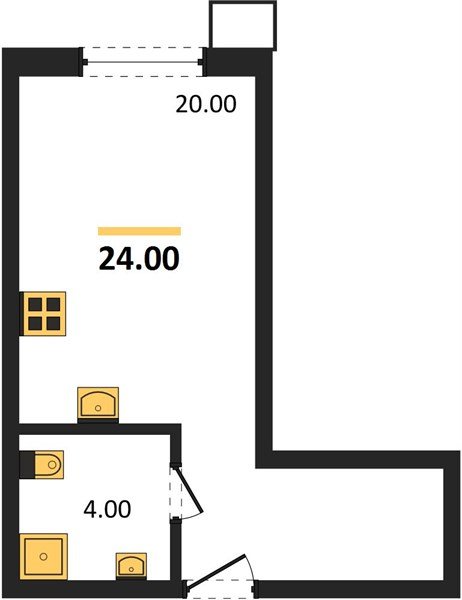 Фото №1: Студия 24 м² - Краснодар, Прикубанский внутригородской округ, мкр. Парк Победы